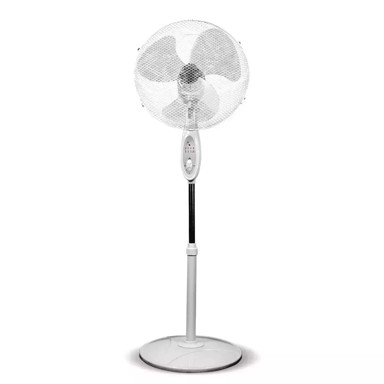 Stojeći ventilator 16" s daljinskim upravljačem, bijela